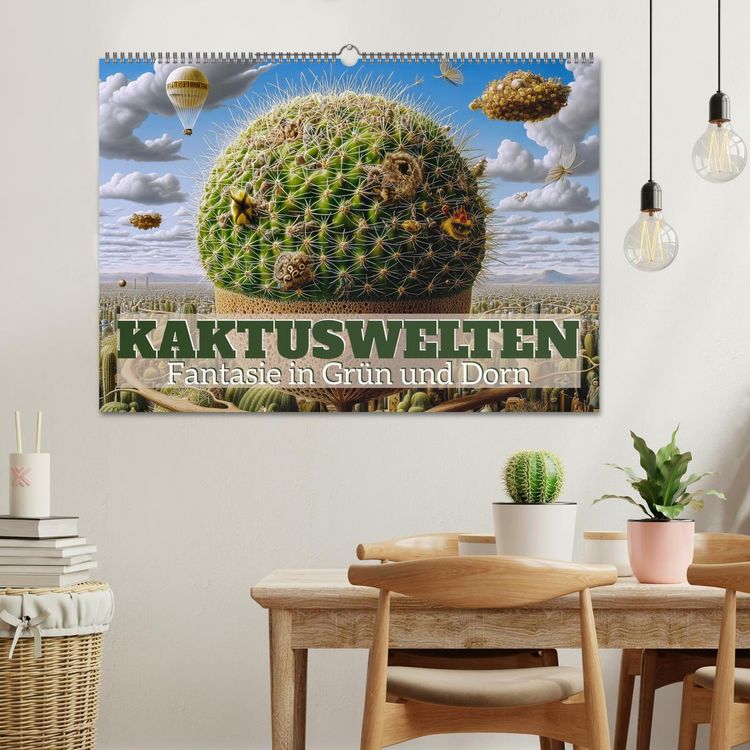 Produktbild: Kaktuswelten. Fantasie in Gr&uuml;n und Dorn (Wandkalender 2026 DIN A2 quer), CALVENDO Monatskalender