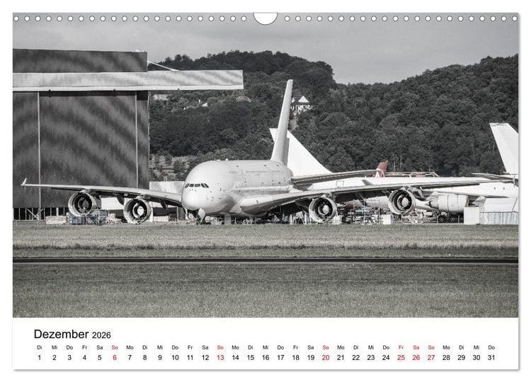 Produktbild: Airbus A380 Superjumbo 2026 (Wandkalender 2026 DIN A3 quer), CALVENDO Monatskalender