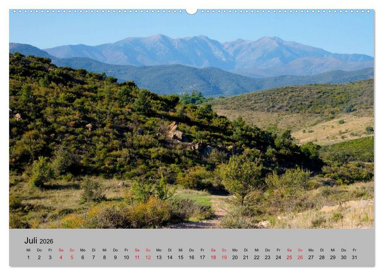 Produktbild: Franz&ouml;sische Pyren&auml;en (hochwertiger Premium Wandkalender 2026 DIN A2 quer), Kunstdruck in Hochglanz