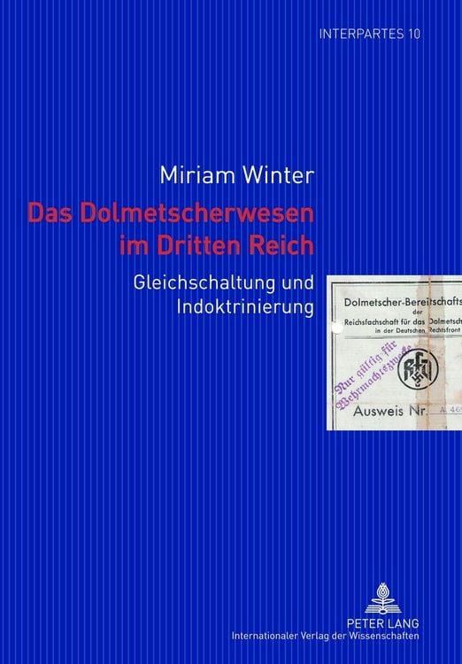 Produktbild: Das Dolmetscherwesen im Dritten Reich