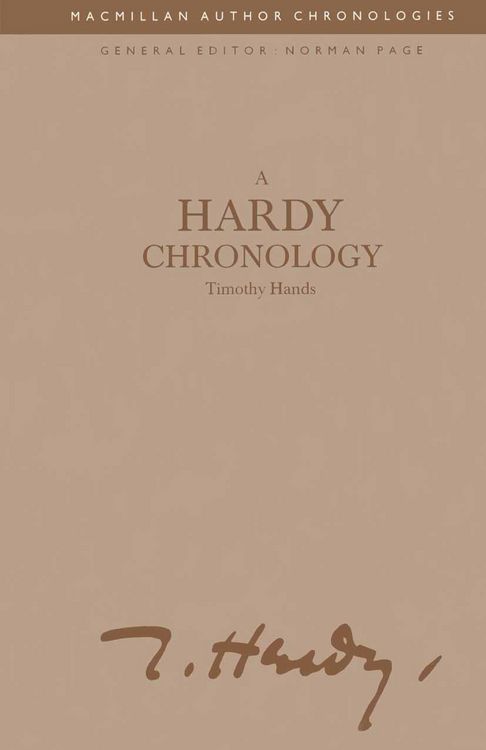 Produktbild: A Hardy Chronology