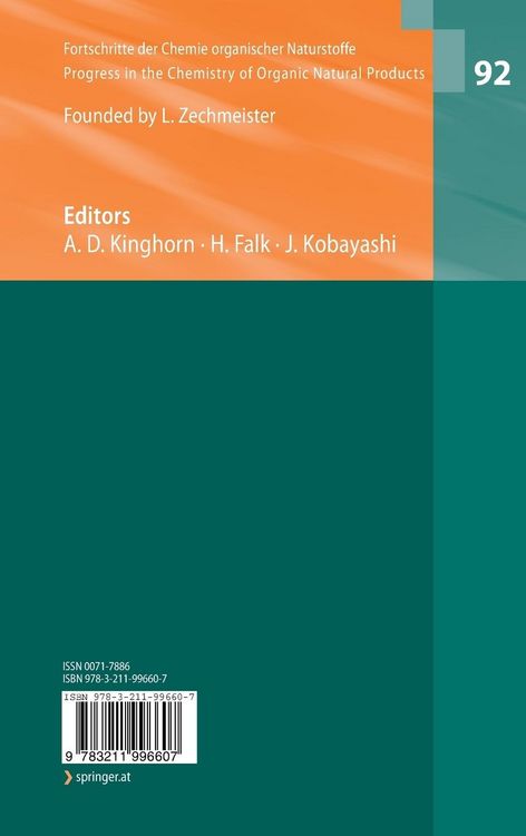 Produktbild: Fortschritte der Chemie organischer Naturstoffe / Progress in the Chemistry of Organic Natural Products, Vol. 92