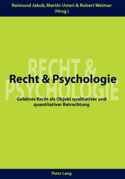 Produktbild: Recht und Psychologie