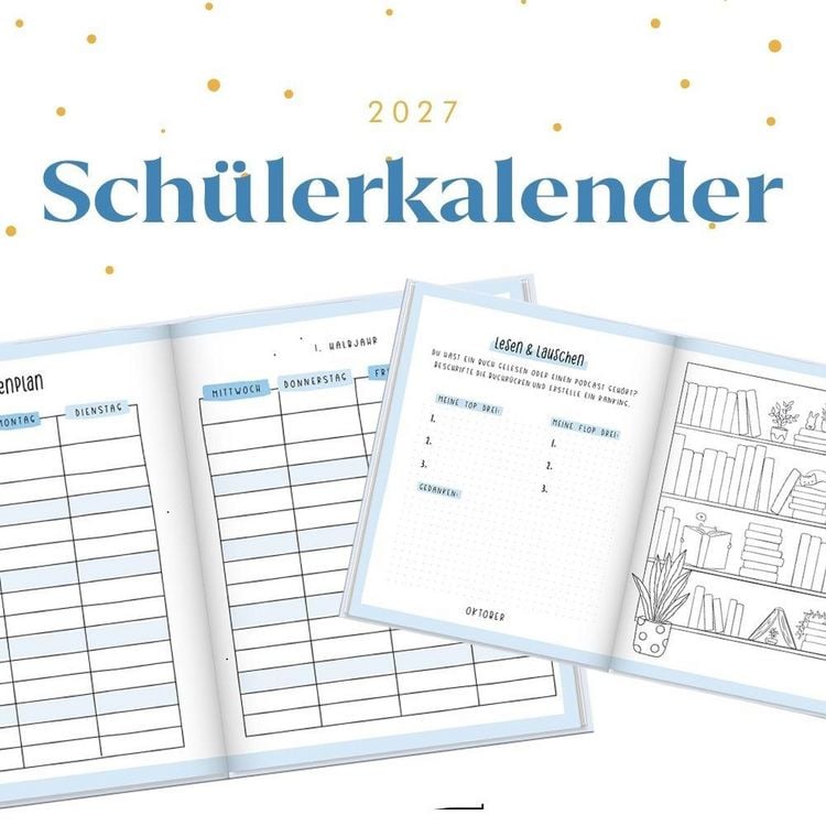 Produktbild: Sch&uuml;lerkalender 2026 / 2027 Good Vibes Only