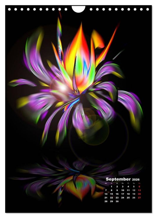 Produktbild: Bl&uuml;hende Fantasie - Digitalkunst (Wandkalender 2026 DIN A4 hoch), CALVENDO Monatskalender