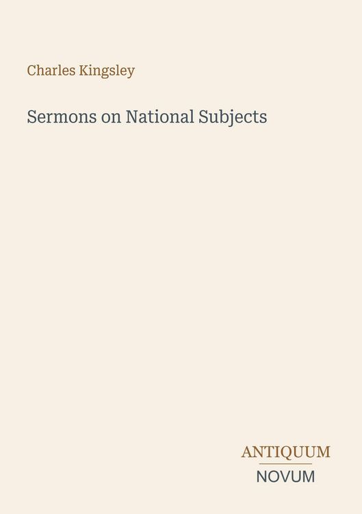 Produktbild: Sermons on National Subjects