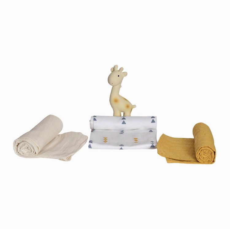 Produktbild: Tikiri - Geschenkset Giraffe mit Rassel Giraffe