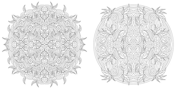 Produktbild: Floral Mandalas Colouring book