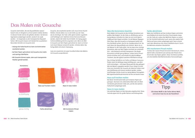 Produktbild: Mein kreatives Sketchbook - 25 einfache Malprojekte