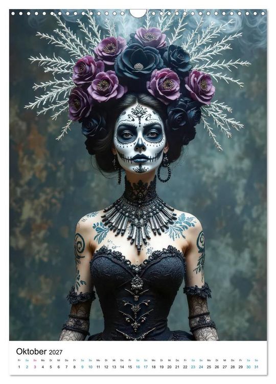 Produktbild: La Catrina - Poesie der Verg&auml;nglichkeit (Wandkalender 2027 DIN A3 hoch), CALVENDO Monatskalender