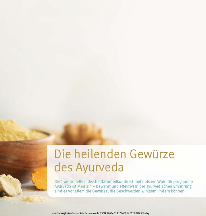 Produktbild: Gew&uuml;rzmedizin des Ayurveda. Die Heilkraft der Gew&uuml;rze nutzen