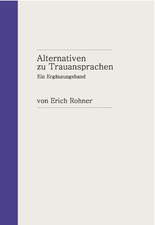 Produktbild: Alternativen zu Trauansprachen