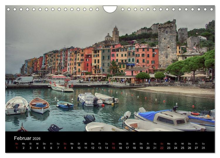Produktbild: Bella Italia &ndash; Impressionen aus der Toskana und Ligurien (Wandkalender 2026 DIN A4 quer), CALVENDO Monatskalender