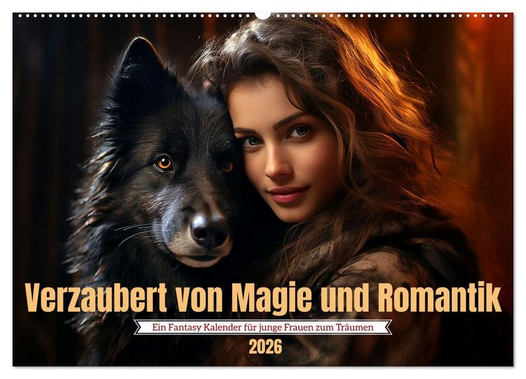 Produktbild: Verzaubert von Magie und Romantik (Wandkalender 2026 DIN A2 quer), CALVENDO Monatskalender