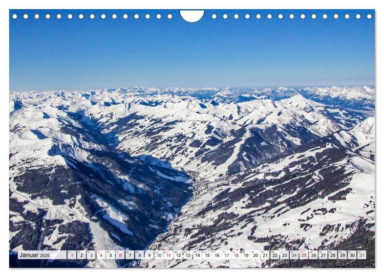 Produktbild: Gr&uuml;&szlig;e aus Saalbach (Wandkalender 2026 DIN A4 quer), CALVENDO Monatskalender