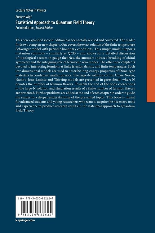 Produktbild: Statistical Approach to Quantum Field Theory