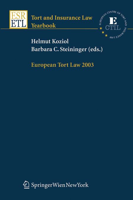 Produktbild: European Tort Law 2003