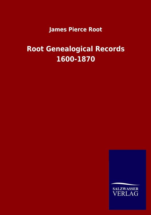Produktbild: Root Genealogical Records 1600-1870
