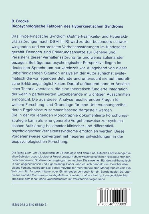 Produktbild: Biopsychologische Faktoren des Hyperkinetischen Syndroms