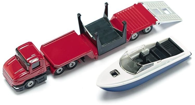 Siku 1613 Tieflader mit Boot