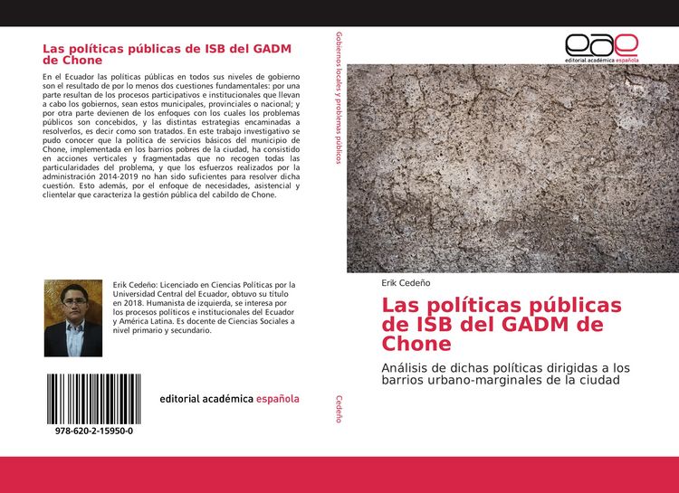 Produktbild: Las pol&iacute;ticas p&uacute;blicas de ISB del GADM de Chone