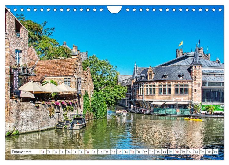 Produktbild: Gent - staunen und erleben (Wandkalender 2026 DIN A4 quer), CALVENDO Monatskalender