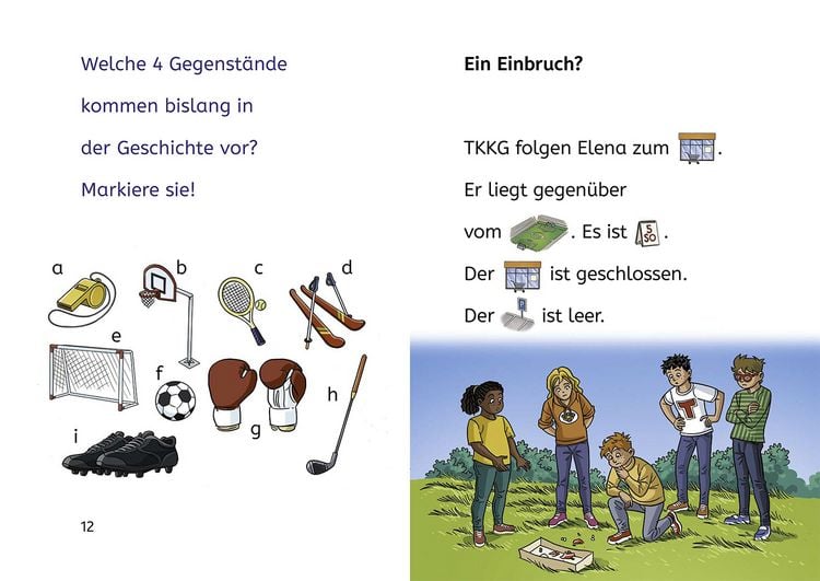 Produktbild: TKKG Junior, B&uuml;cherhelden Erstes Lesen, Tatort Fu&szlig;ballplatz