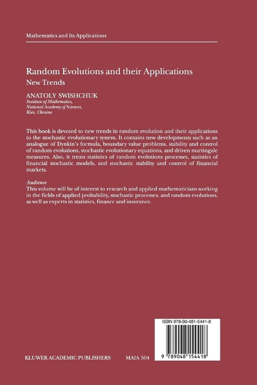 Produktbild: Random Evolutions and their Applications