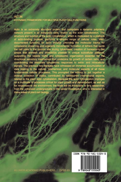 Produktbild: Actin: A Dynamic Framework for Multiple Plant Cell Functions