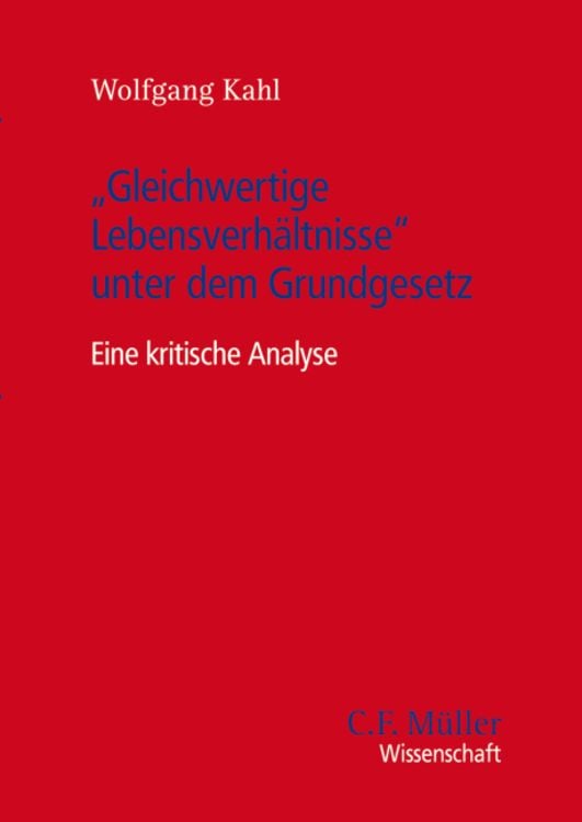 Produktbild: "Gleichwertige Lebensverhältnisse" unter dem Grundgesetz