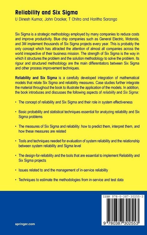 Produktbild: Reliability and Six Sigma