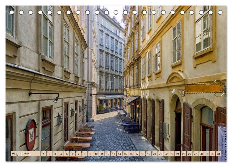 Produktbild: Geliebtes Wien. &Ouml;sterreichs Perle an der Donau (Tischkalender 2026 DIN A5 quer), CALVENDO Monatskalender