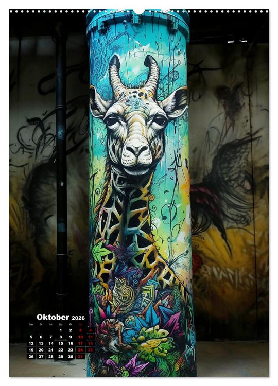 Produktbild: Graffiti Art (Wandkalender 2026 DIN A2 hoch), CALVENDO Monatskalender