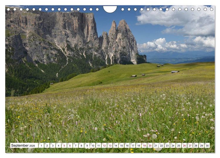 Produktbild: Der Schlern - Magie und Mythos im Herzen der Dolomiten (Wandkalender 2026 DIN A4 quer), CALVENDO Monatskalender