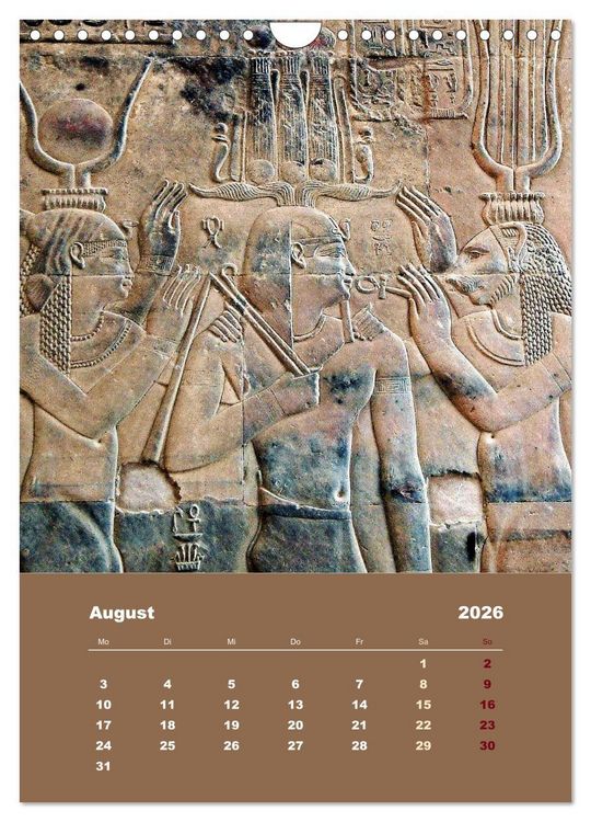 Produktbild: Antikes &Auml;gypten (Wandkalender 2026 DIN A4 hoch), CALVENDO Monatskalender