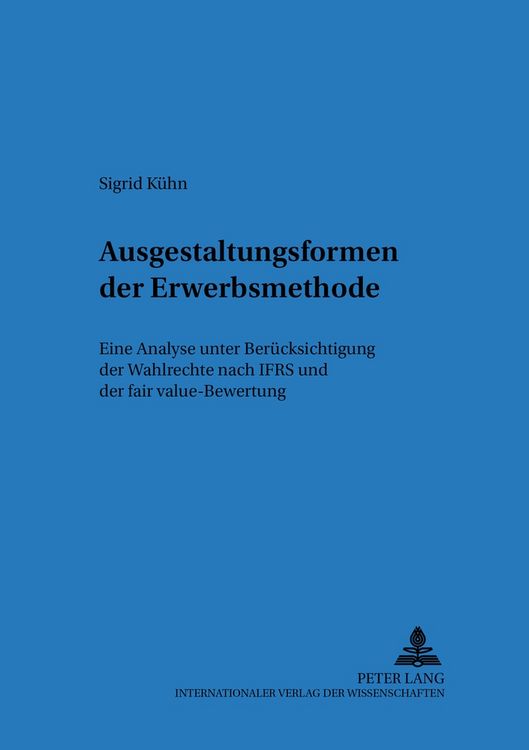 Produktbild: Ausgestaltungsformen der Erwerbsmethode