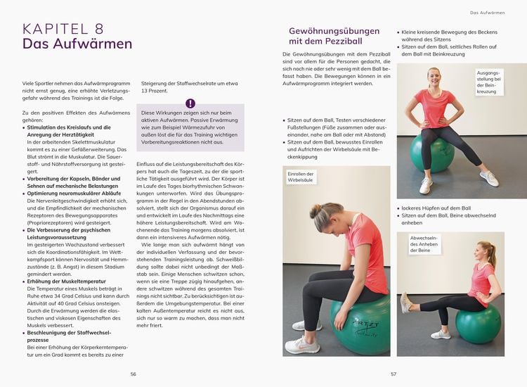 Rückentraining mit Theraband und Pezziball. Übungen für einen gesunden Rücken
