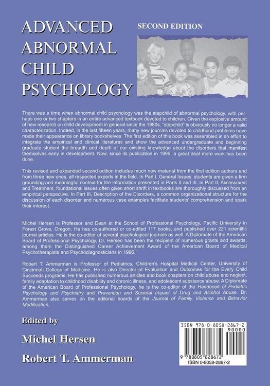 Produktbild: Advanced Abnormal Child Psychology