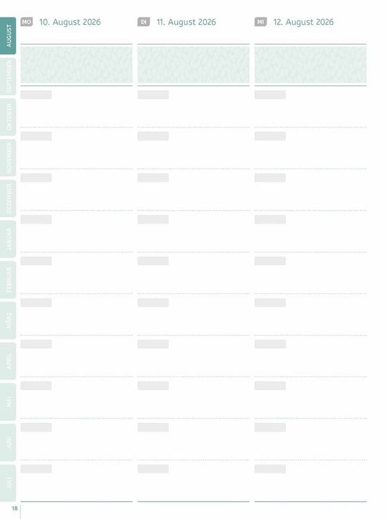 Produktbild: Mein Lehrerplaner A5+ &ndash; Hardcover &ndash; Lehrerkalender f&uuml;r das Schuljahr 2026/2027 &ndash; Bl&auml;ttermeer