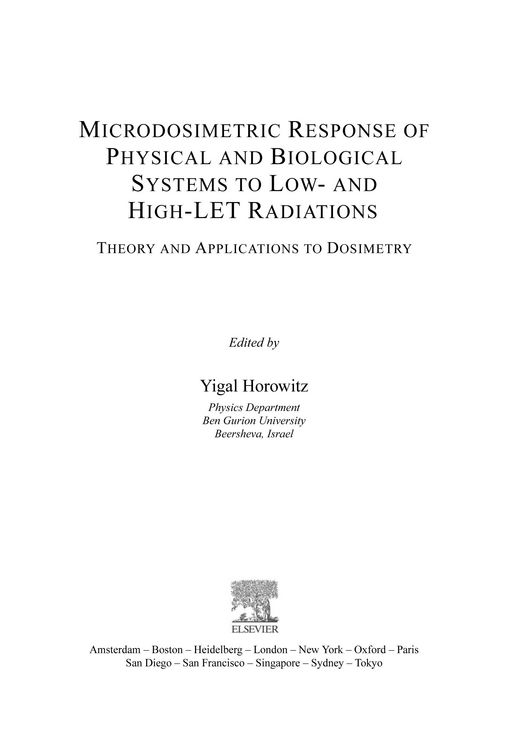 Produktbild: Microdosimetric Response of Physical and Biological Systems to Low- and High-LET Radiations