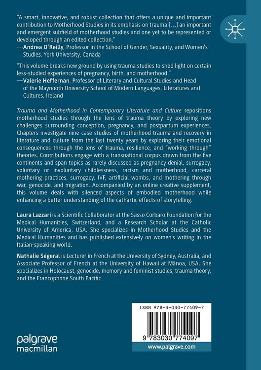 Produktbild: Trauma and Motherhood in Contemporary Literature and Culture