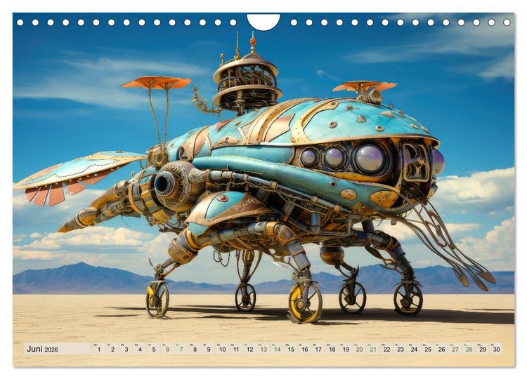 Produktbild: Luftschiff-Fantasie (Wandkalender 2026 DIN A4 quer), CALVENDO Monatskalender