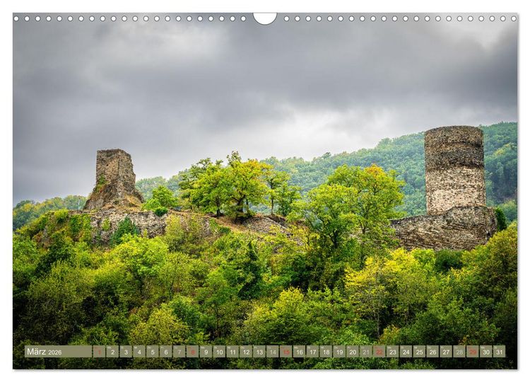 Produktbild: Burgen und Festungen am Mittelrhein (Wandkalender 2026 DIN A3 quer), CALVENDO Monatskalender