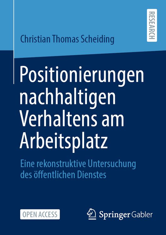 Produktbild: Positionierungen nachhaltigen Verhaltens am Arbeitsplatz