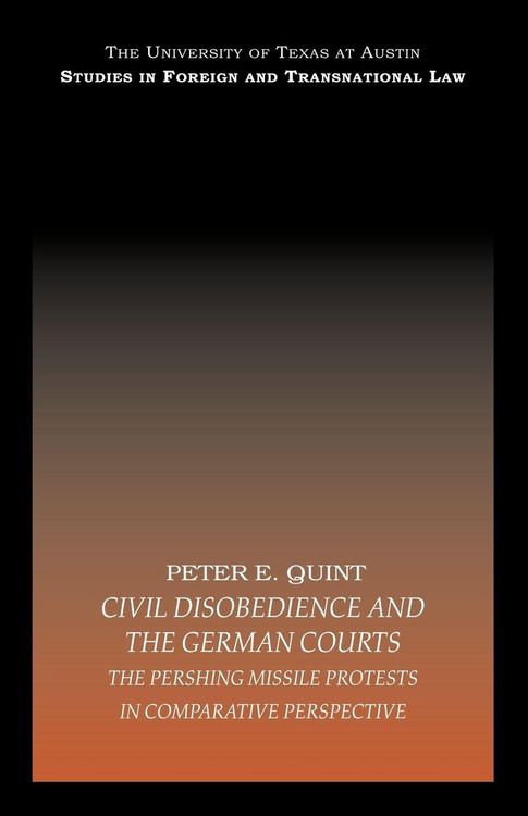 Produktbild: Civil Disobedience and the German Courts