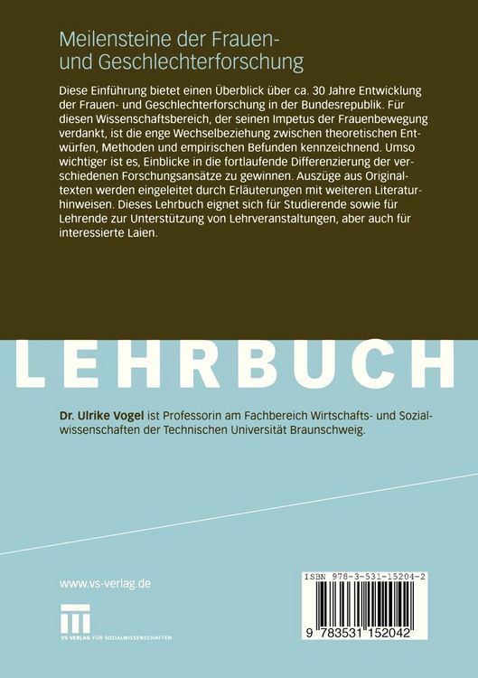 Produktbild: Meilensteine der Frauen- und Geschlechterforschung