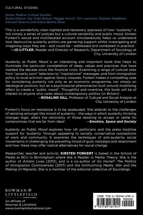 Produktbild: Austerity as Public Mood