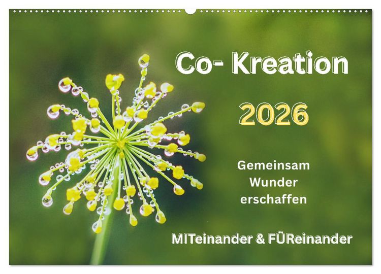 Produktbild: Co-Kreation, Gemeinsam Wunder erschaffen (Wandkalender 2026 DIN A2 quer), CALVENDO Monatskalender