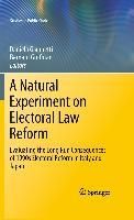 Produktbild: A Natural Experiment on Electoral Law Reform