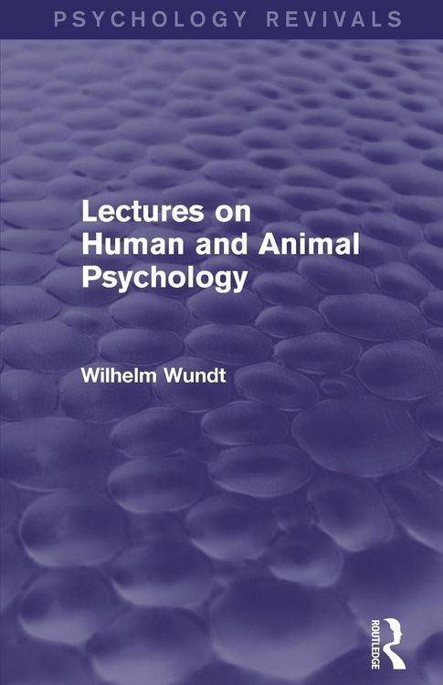 Produktbild: Lectures on Human and Animal Psychology (Psychology Revivals)